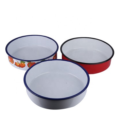 Hot new retail products flanging pan 0.8mm round cuffed baking pan