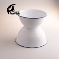 china hot cheap 3pcs enamel ceramic bowl with decal ceramic bow for promotional