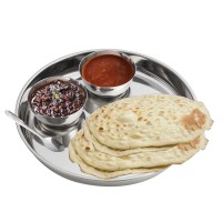 30CM Metal Tray Stainless Steel Plate and Bowl Set for Indian Curry Lunch Plate